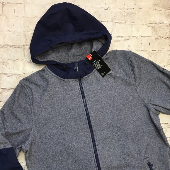 NEW Under Armour Phenom Full Zip Hood Jacket in Midnight Navy - Picture 2 of 7